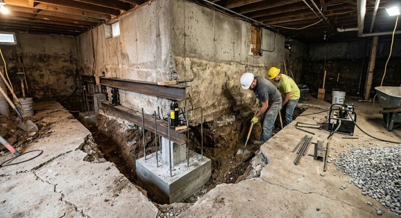 Basement Underpinning in Moultonborough, NH