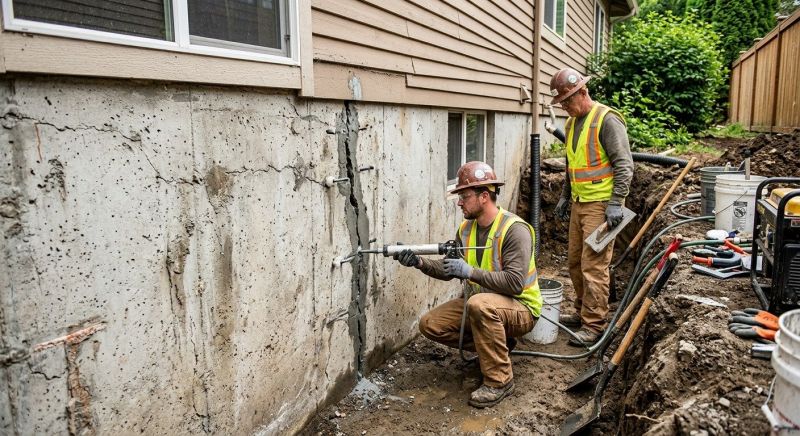 Cracked Foundation Repair in Canterbury, NH