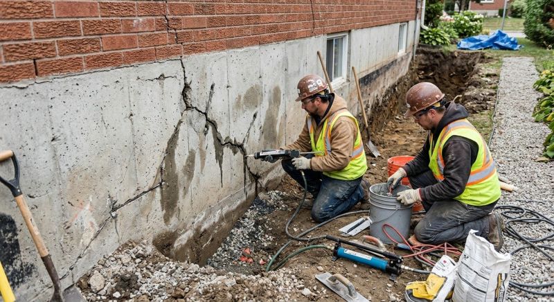 Cracked Foundation Repair in Carroll County, NH