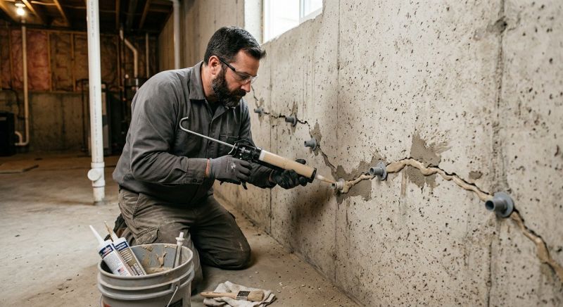 Cracked Foundation Repair in Center Ossipee, NH