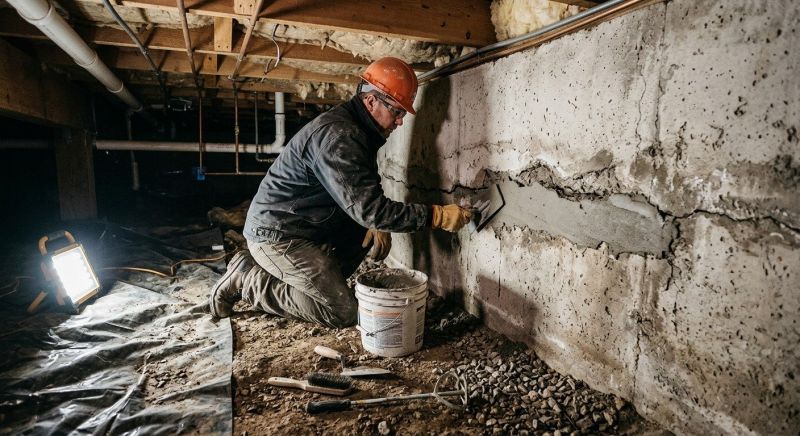 Cracked Foundation Repair in Ossipee, NH