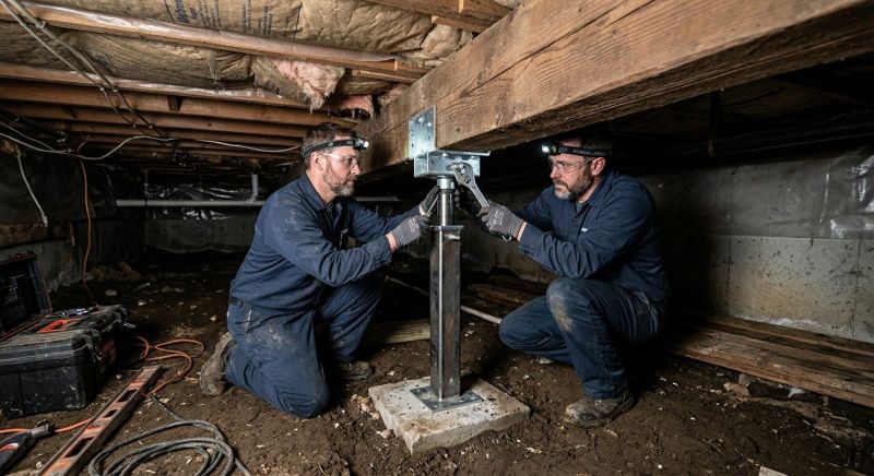 Crawl Space Leveling in Moultonborough, NH
