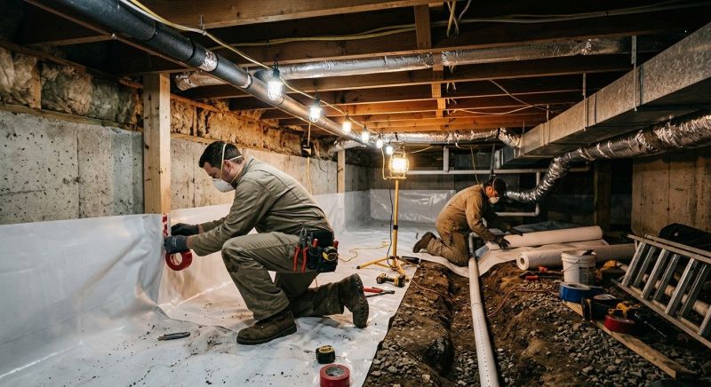 Crawl Space Leveling in Moultonborough, NH