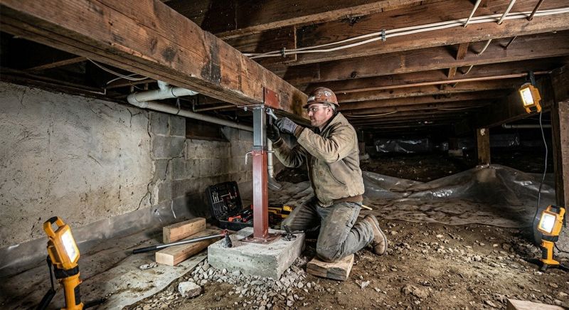 Crawlspace Foundation Repair in Center Barnstead, NH