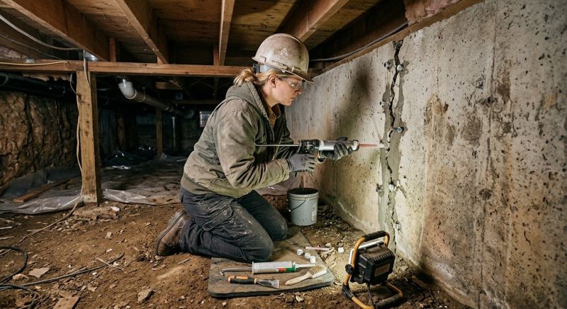 Crawlspace Foundation Repair in Ossipee, NH