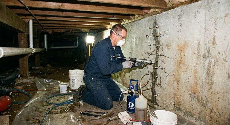 Crawlspace Foundation Repair in Tamworth, NH