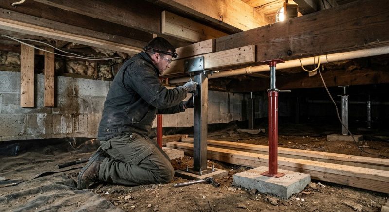 Crawlspace Structural Repair in Moultonborough, NH