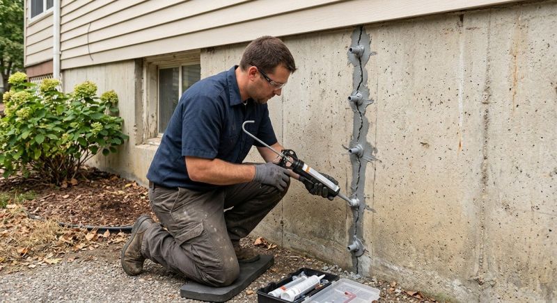 Foundation Crack Sealing in Moultonborough, NH