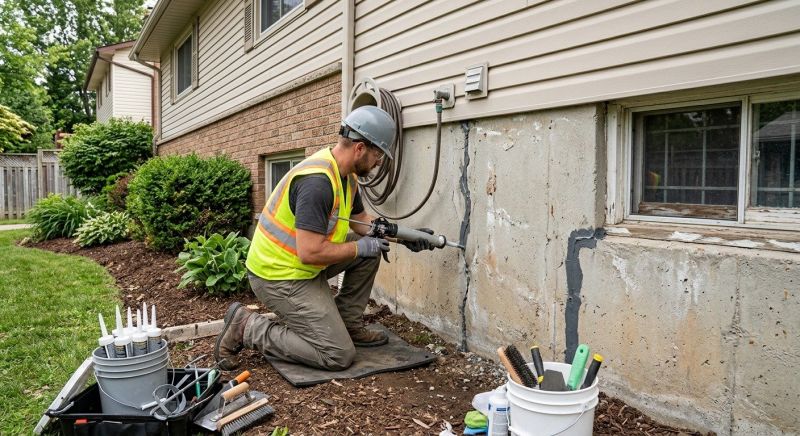 Foundation Crack Sealing in Moultonborough, NH