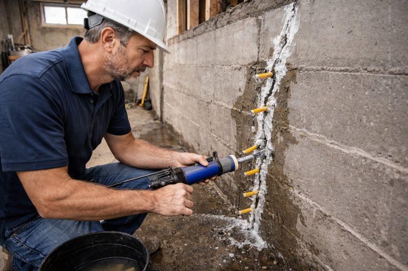 Foundation Crack Sealing in Moultonborough, NH