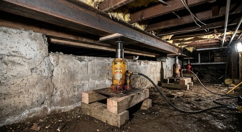Foundation Jacking in Moultonborough, NH