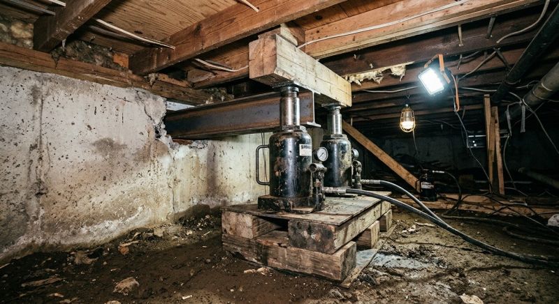 Foundation Jacking in Moultonborough, NH