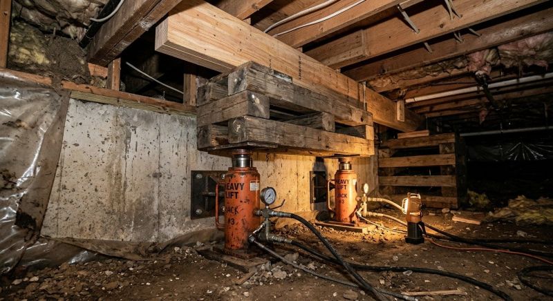 Foundation Jacking in New Durham, NH