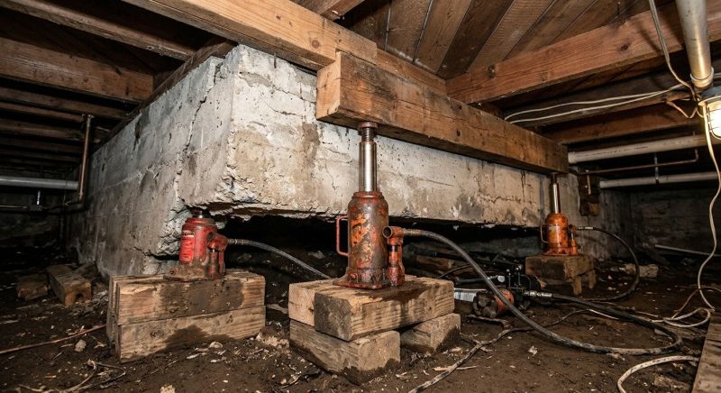Foundation Jacking in Wolfeboro, NH