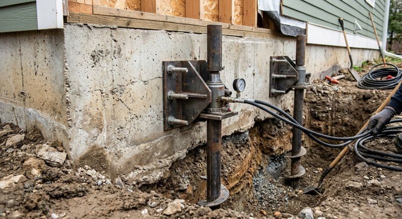 Foundation Pier Leveling in Moultonborough, NH