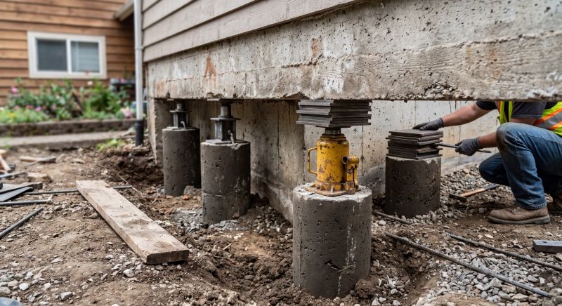 Foundation Pier Leveling in Moultonborough, NH