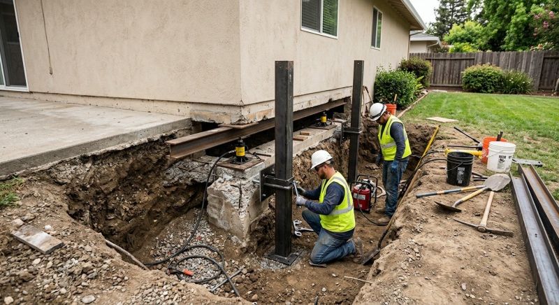 Foundation Pier Repair in Moultonborough, NH
