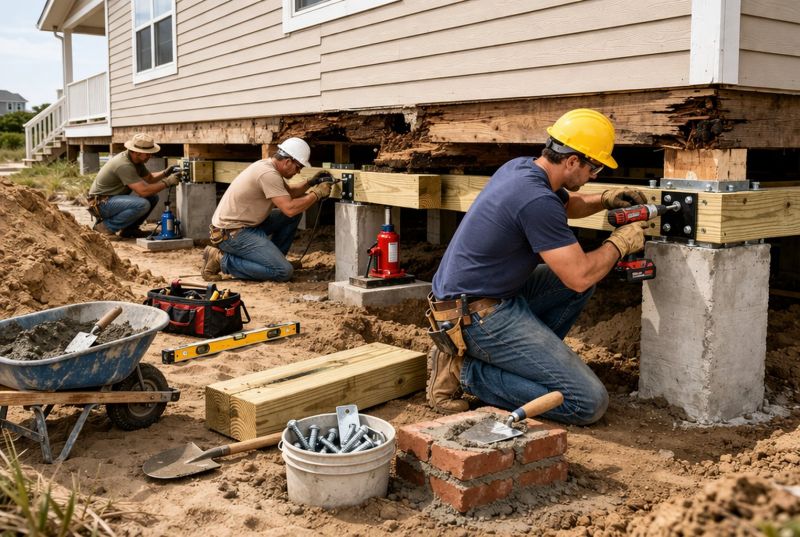 Foundation Raising in Conway, NH