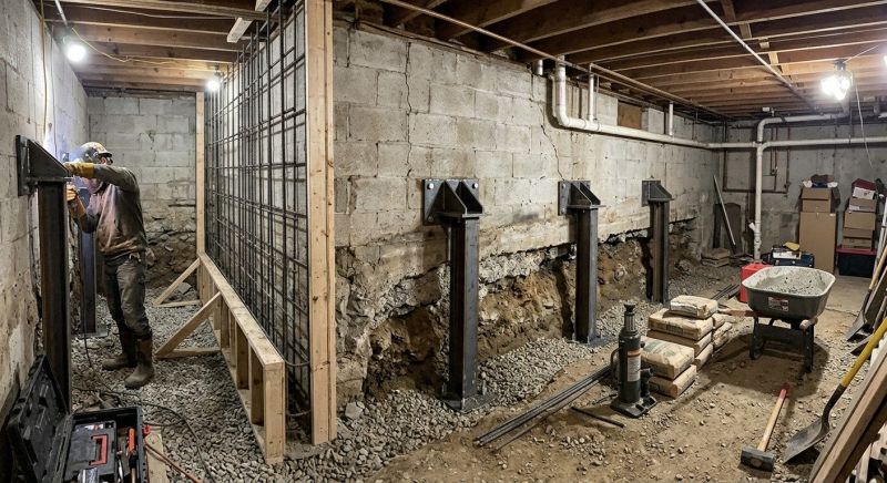 Foundation Strengthening in Moultonborough, NH
