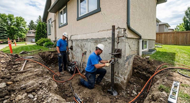 Helical Pile Installation in Moultonborough, NH