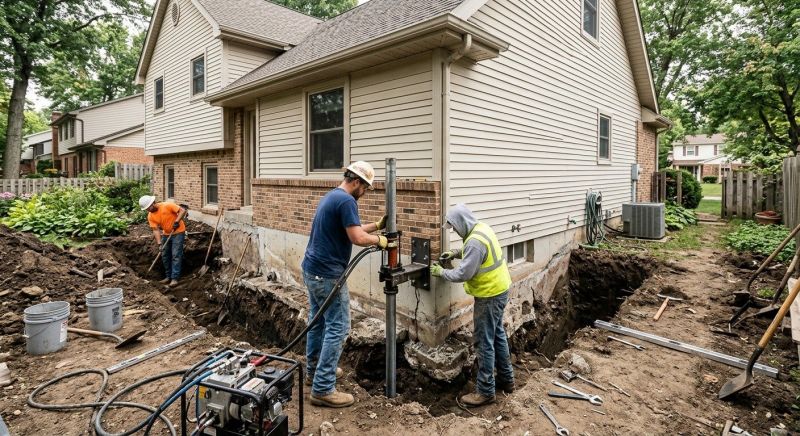 House Foundation Repair in Belmont, NH