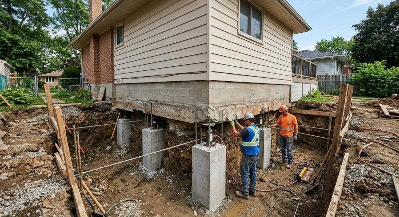 House Underpinning in Moultonborough, NH