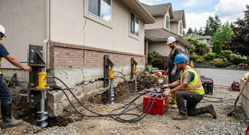 Sinking Foundation Lifting in Moultonborough, NH
