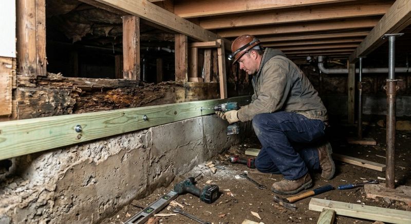 Sinking Foundation Repair in Alton Bay, NH