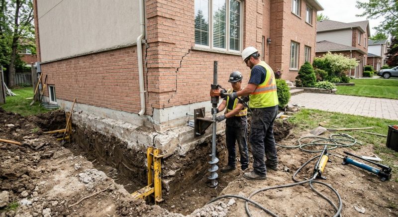 Sinking Foundation Repair in Moultonborough, NH