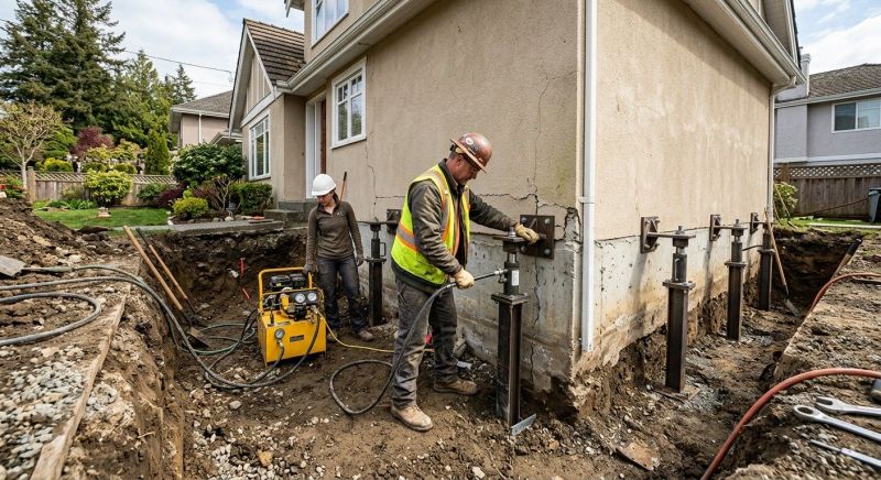 Sinking Foundation Repair in Ossipee, NH