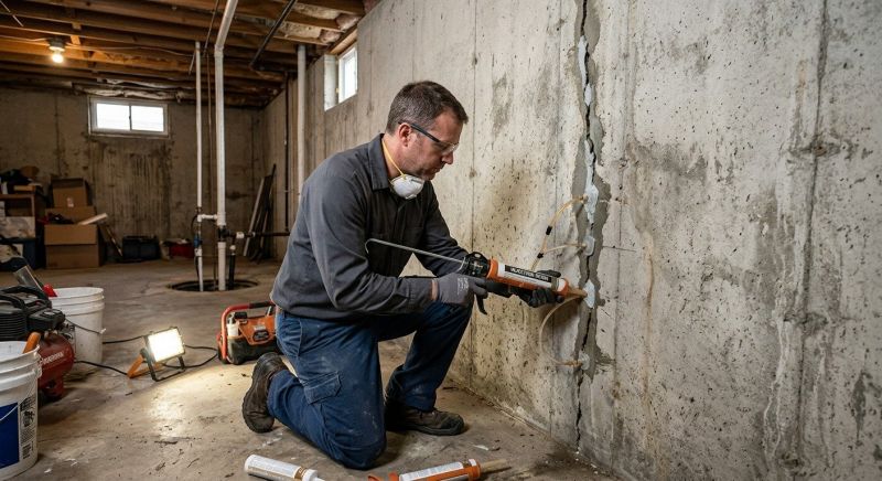 Structural Crack Repair in Moultonborough, NH